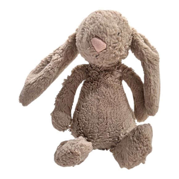 Pair of 2 JELLYCAT Bashful Bunnies 2018 Blush and Beige 5" Tiny/Mini HTF - Picture 2 of 12